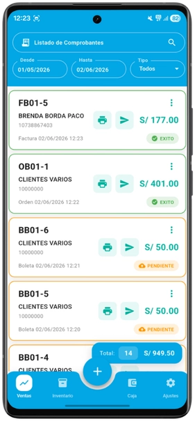 Interfaz Restaurante