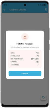 Control anti-duplicados (seguridad de ingreso)