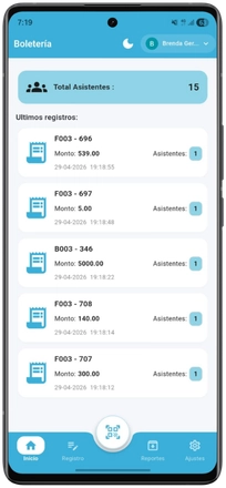 Registro automático de asistencia