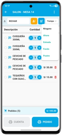 Impresión por áreas