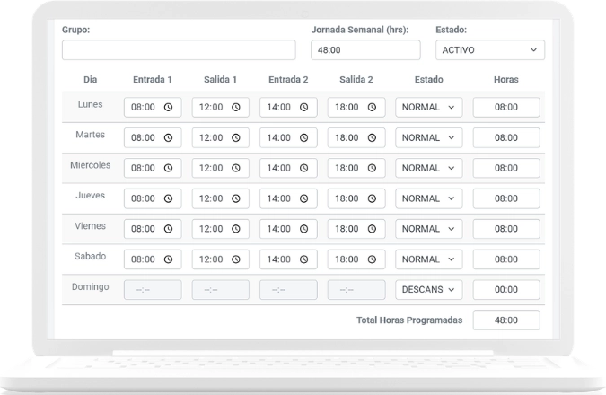 Registro y control de asistencias