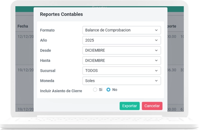 Reportes y Estados Financieros