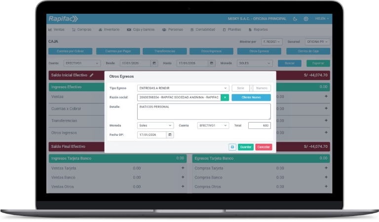 Sistema de Ventas Rapifac