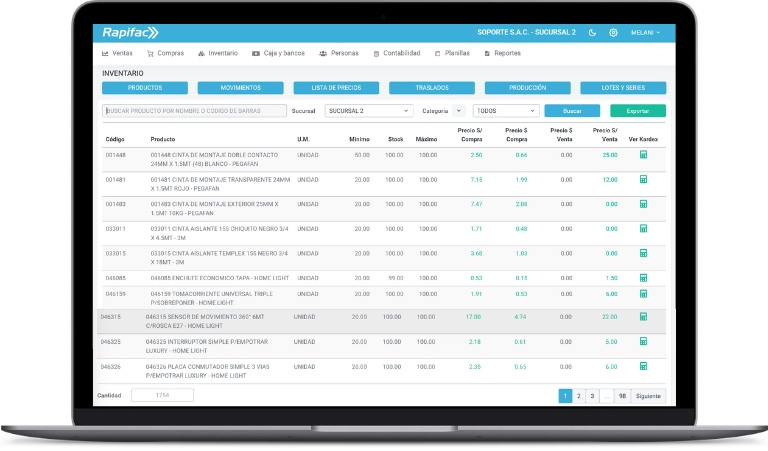 Sistema de Ventas Rapifac