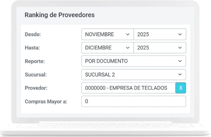 Productos, precios y proveedores