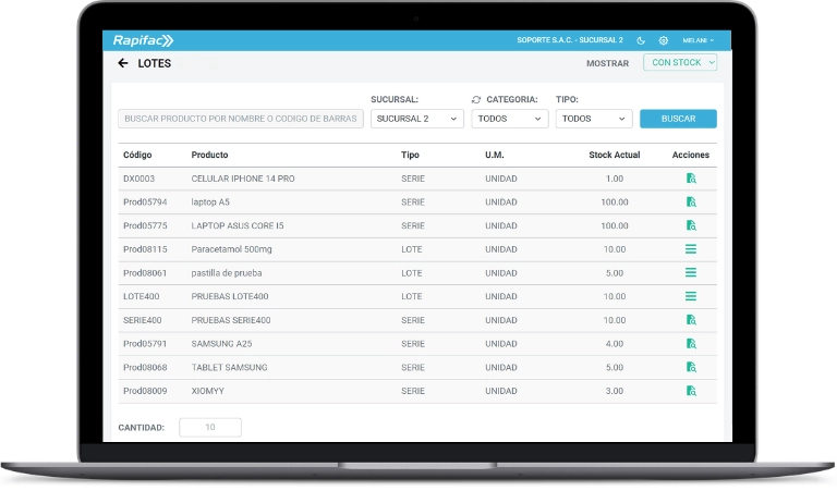 Sistema de Ventas Rapifac