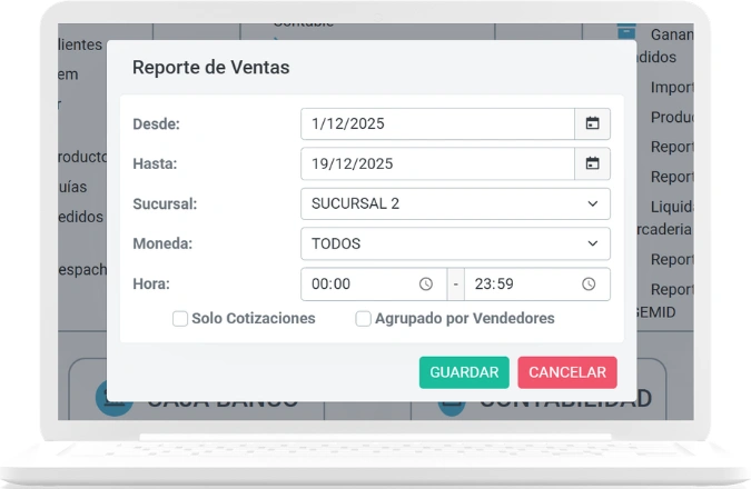 Reportes de ventas